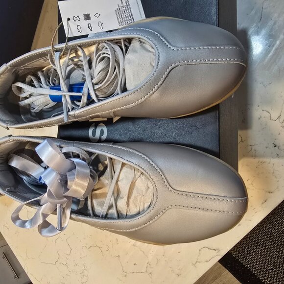 Adidas Taekwondo Mei Ballet Silver Metallic Gum Women's Size 6 JR7032 NEW SHOES - Picture 4 of 15